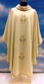  Embroidered Cross Chasuble/Dalmatic in Quadrilame Fabric 